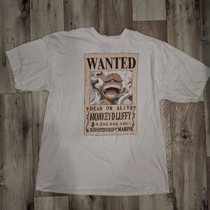 One Piece Luffy Gear 5 Wanted Poster T Shirt  Men Size XXL See Description Below